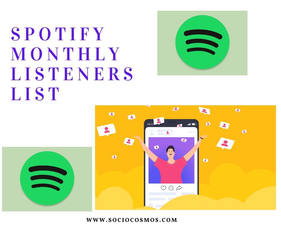 SPOTIFY MONTHLY LISTENERS LIST